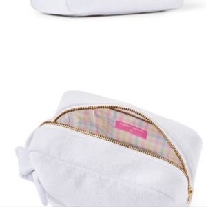 Stoney Clover Lane x Target Large White Terry Cloth Pouch Rainbow Gingham